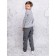 Turtleneck for a boy Batik, height 122 cm, color gray melange