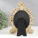 Photo frame Polystone 10x15 cm oval "Naples" aged gold 28x19 cm
