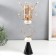 Summary Metal for 1 candle "branches with crystals. Two rings" Gold 42x17x17 cm
