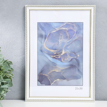 Photo frame Plastic "Kame" 21x30 cm, white-1