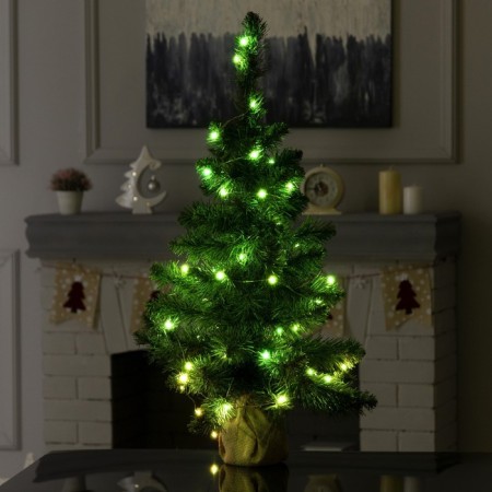 Smart garland "thread" 5 m Rosa, IP20, silver thread, 50 LED, control from the application, glow RGB, USB-4