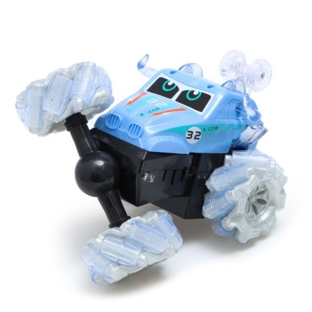 Radio-controlled car-controlled “Tricky” car, works on batteries, light, blue color-3