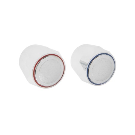 Set of flywheel ZEIN Z002, for a crane-box with a rod under a square, plastic, 2pcs, chrome