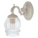 Sconces classic glass "Transparency", 1 lamp 60W E27, white base 24x12x26 cm