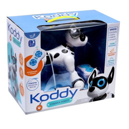 Robot dog Koddy IQ Bot, on the control panel, interactive: sound, light, dancing, musical, on the battery-6