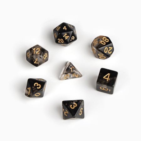 A set of cubes for D&D (Dungeons and Dragons, DND), series: D&D, "Game time. Fog", 7 pcs-1