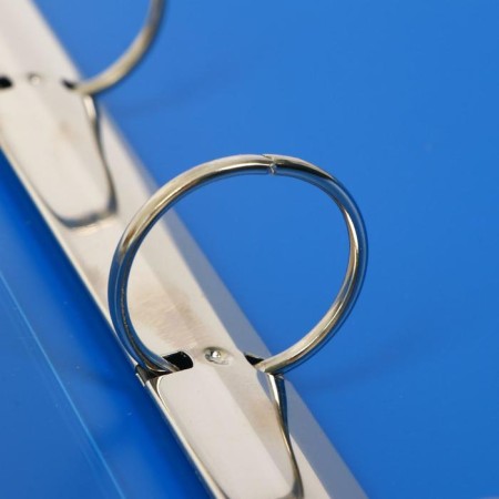 Folder on 4 rings A4, Calligrata, 40 mm, 700 μm, internal and end pocket, blue-1