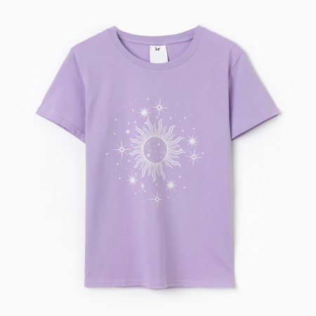 Women's T -shirt "Sun", lilac color, size 54