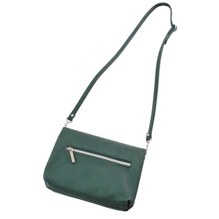 Cross-Bodi bag, lightning department, green color 16.5x20x8cm-2