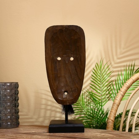 Mask "Loni" on the stand, Albezia 45 cm-3