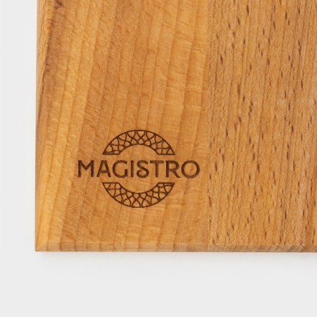 Cutting board MAGISTRO "drop", 20 × 18 × 1.2 cm, oak-10