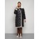 Coat insulated winter female, size 44, black color