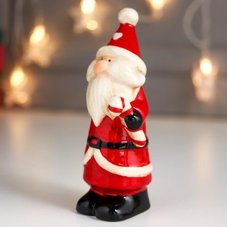 Souvenir ceramics "Grandfather Moroz Red caftan, with candy" 13.7x5x5.4 cm-1