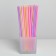 Disposable tubes for drinks, 21 cm, d = 5 mm, 100 pcs, color mix