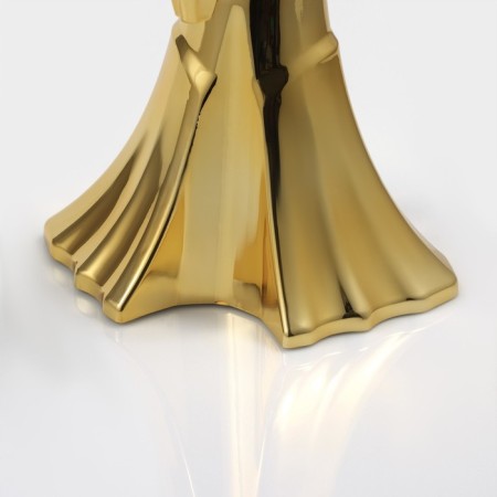 Beer Gold Tower, backlighting flask, 2 l, gold color-5