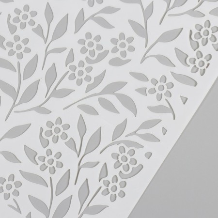 Stencil background plastic "Flower" 15x20 cm-2