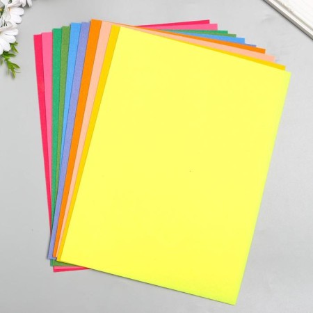 A set of decorative felt "Assorted 5" 10 sheets 22x30 cm 1.2 mm-1