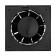 Exhaust fan "Cosmetic" B100, D = 100 mm, 10 W, 40 dB, 105 m³/h, without turning off, black