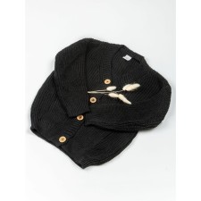 Кардиган для девочки Amarobaby Knit, рост 140 см, цвет чёрный