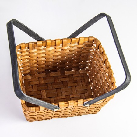 Wicker basket (sequoia), 28x23xh16/31 cm, 1 pc., Brown-3
