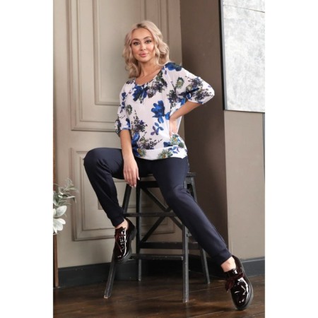 Female blouse, size 46, white color-14