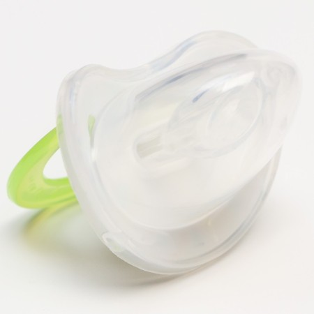 Orthodontic dummy nipple, silicone, from 0 months, with a cap, "cat"-3