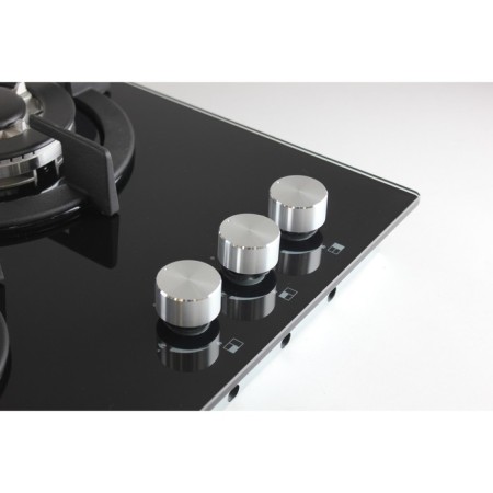 The hob Lex GVG 430 BL, gas, 3 burners, black-2