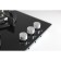 The hob Lex GVG 430 BL, gas, 3 burners, black