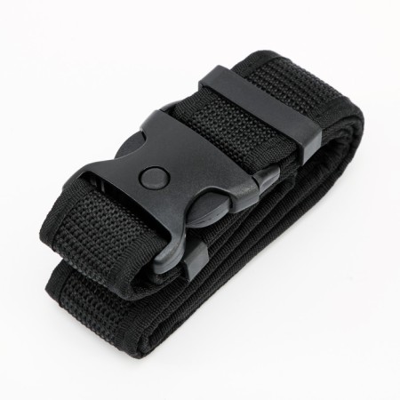 Tactical belt, 125 cm, width 5 cm, plastic buckle, black-6