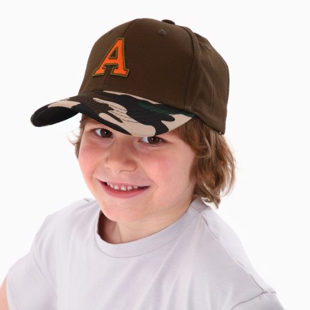 Baby cap for the boy “A”, brown color, rr 52-54, 5-7 years old-13