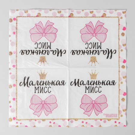 Flaps "Little Miss", 25x25 cm, set 20 pcs.-3