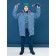 Hudy for the boy Pelican, height 122 cm, blue color