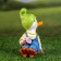 Garden figure "Duckling with flowers" 10x5.5x16cm