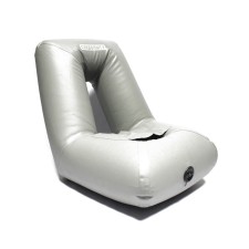 Armchair for PVC boats, gray