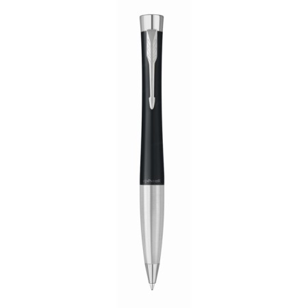 Ballpoint pen Parker Urban Core K314 Muted Black CT M, 1.0 mm, brass body, blue ink-1