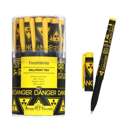 Ballic handle Freshwrite "Danger! Radioactively", 0.7 mm, blue ink