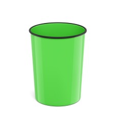 Basket for papers and garbage 13.5 liters Erichkrause Neon Solid, plastic, cast, green