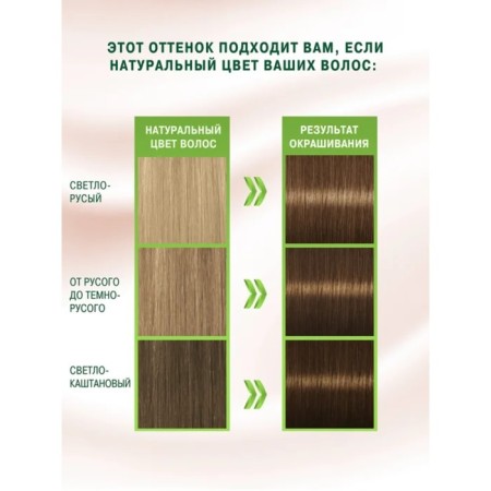 Hair dye Palette Naturals, 6-0 dark corn, 110 ml-6