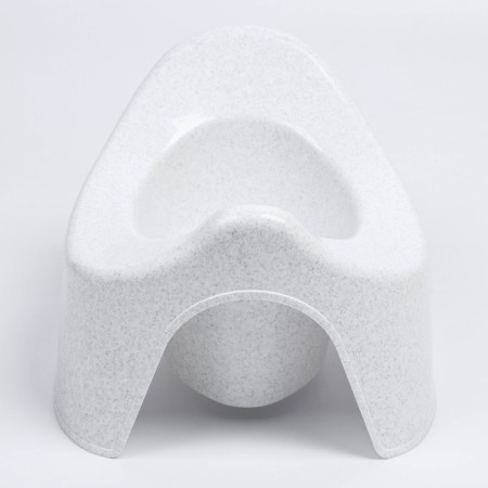 Children's pot, white marble color-1