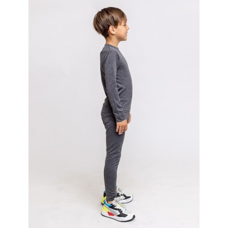 Thermal underwear is two -layer children, height 104 cm, color black melange-1