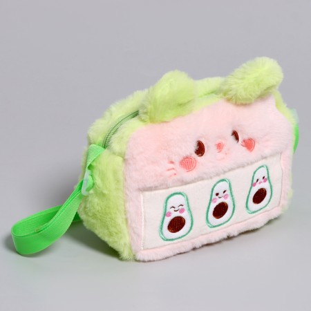 Children's "Bunny" bag, 18 cm, green color-1