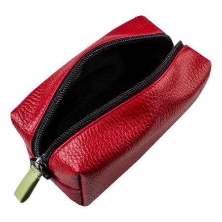Cosmetic bag with lightning, red color-1