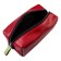 Cosmetic bag with lightning, red color