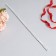 Floristic wire in a white paper braid, length 40 cm, 0.3 mm, set 30 pcs