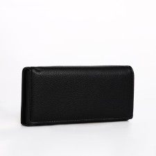 Women's wallet on a magnet, black color
