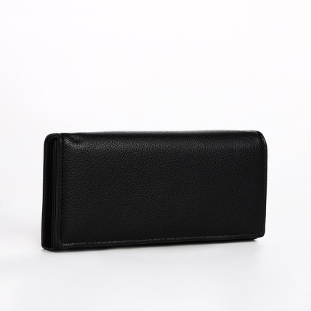 Women's wallet on a magnet, black color