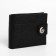 Male purse for magnet, department for bills, for maps, for coins, black color