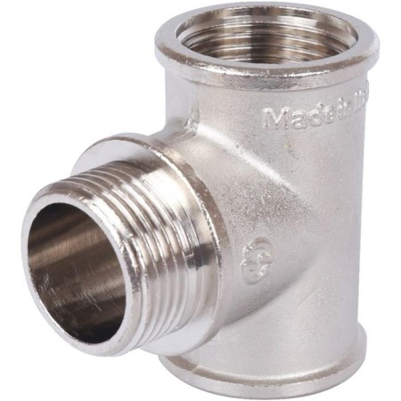 The STOUT SFT-0065-000111, 1 "x 1" x 1 ", internal/external/internal, nickel. Brass-1