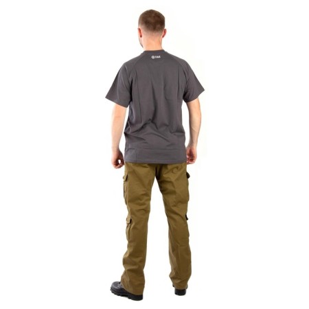 T-shirt 7.62 LOGO, cotton, gray, rr XS-5