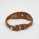 A collar of a groan with a puppy, 29-32 x 2.5 cm, artificial leather, brown